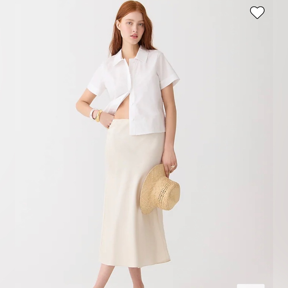 J Crew Gwyneth slip skirt